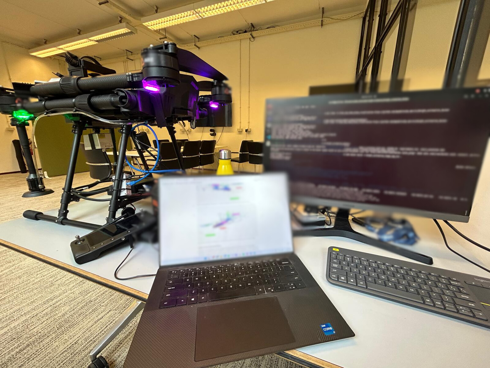 Drone running altitude estimator